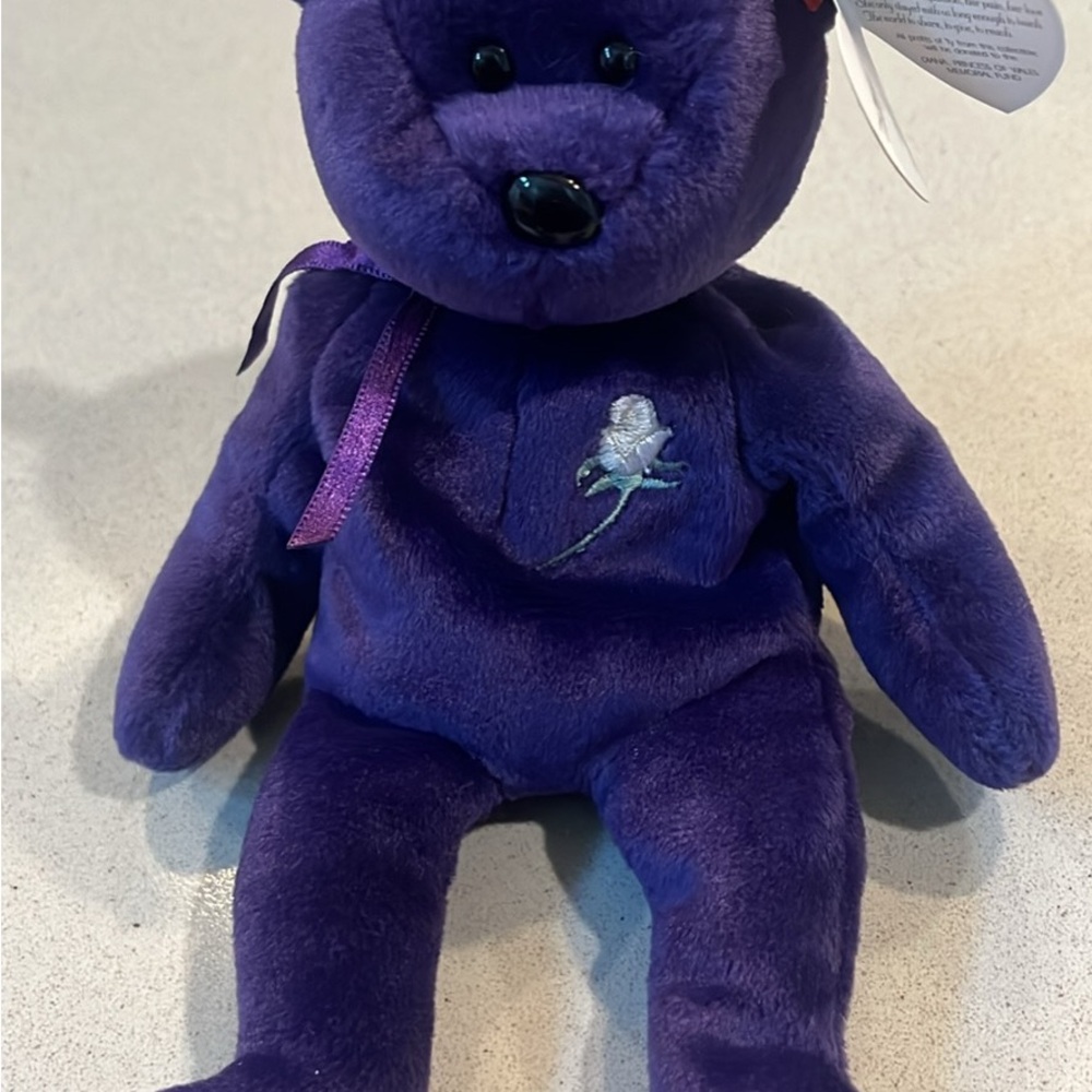 Ty Princess Purple Plush Stuffed Animal Bear